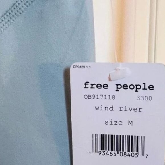 Free People Light Baby Blue Workout Leggings - Picture 4 of 4